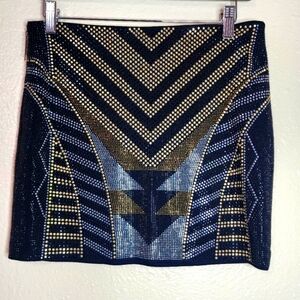 ANGL metallic mini skirt